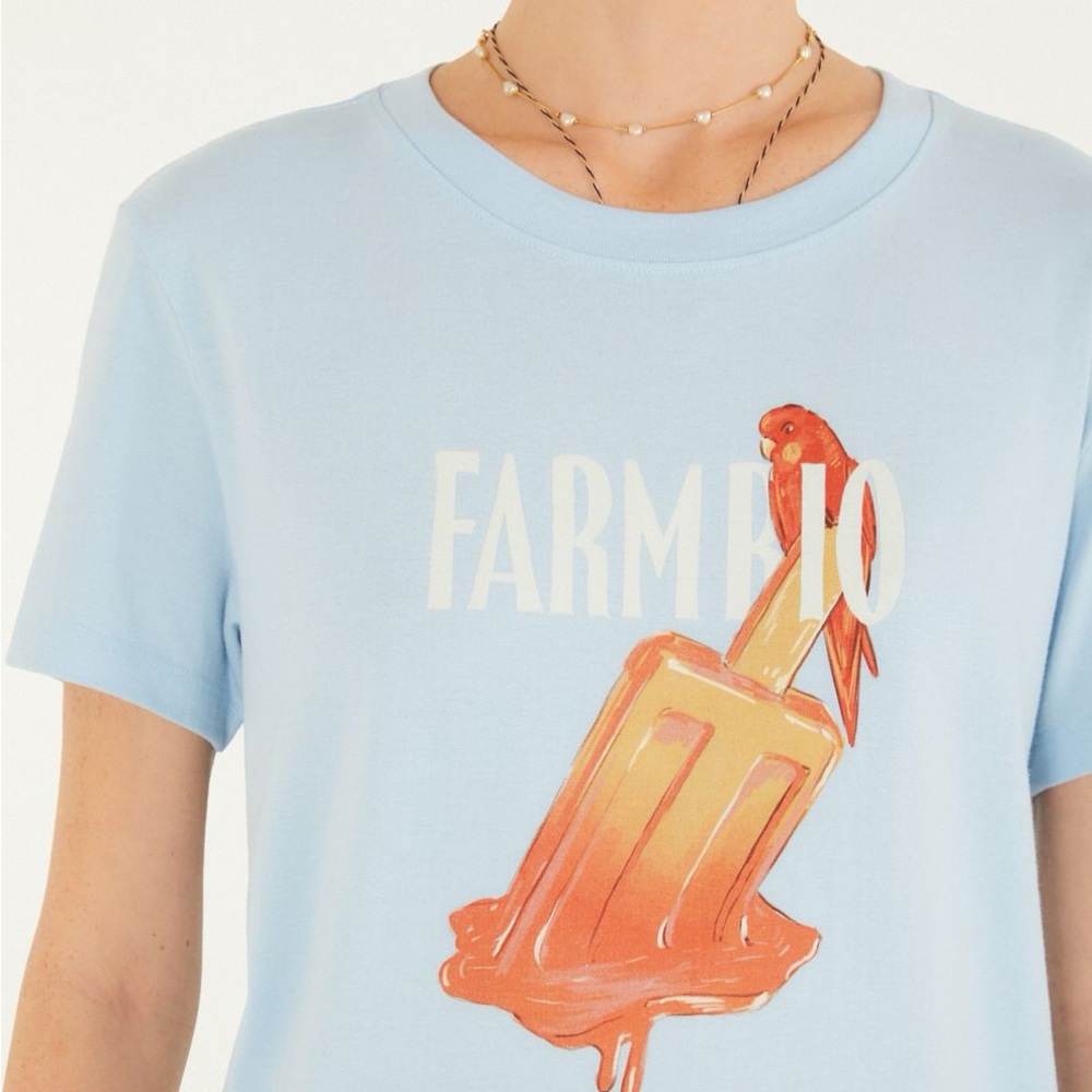 FARM Rio Brazil Popsicle T-shirt Size P = Small NWT - Picture 2 of 12